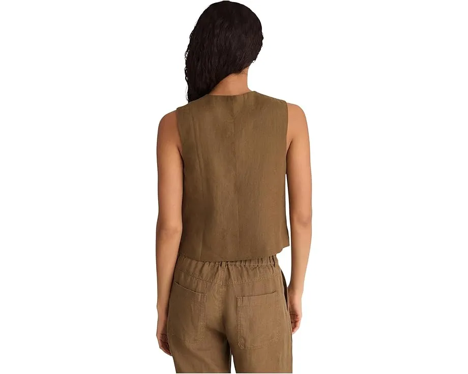 Топ Madewell Button Front из 100% льна с запахом на пуговицах