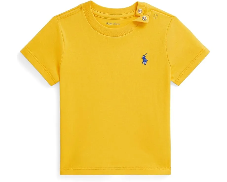 Футболка Polo Ralph Lauren из хлопкового джерси с круглым вырезом для младенцев