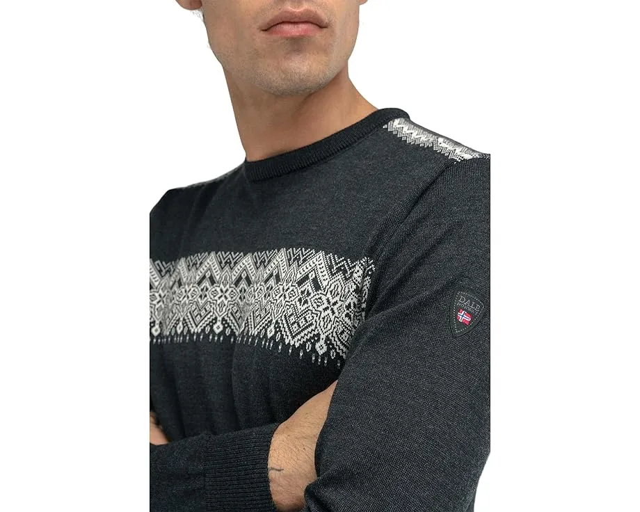 Свитер Dale of Norway Stenberg из мериносовой шерсти с рисунком на груди