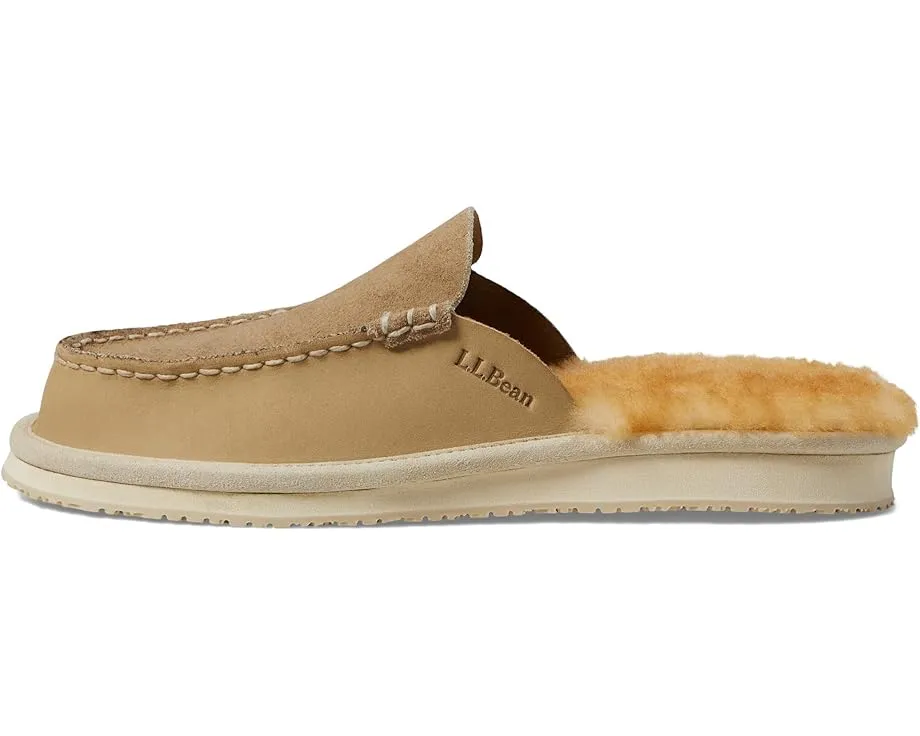 L.L.Bean Wicked Good Slipper Scuff 4 с меховой стелькой и открытой пяткой