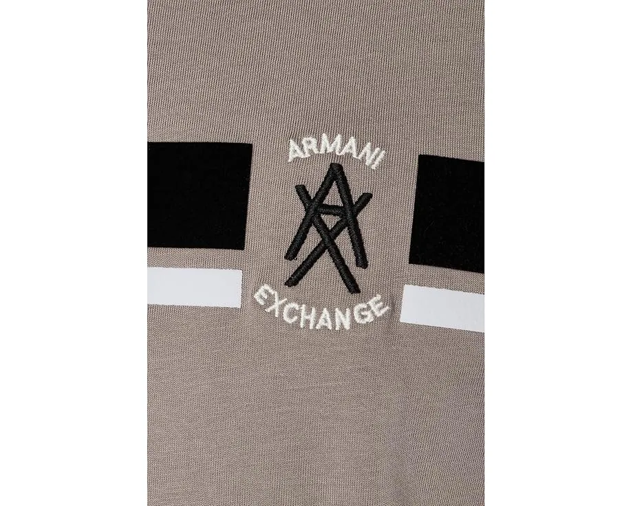 Футболка Armani Exchange с коротким рукавом и флокированным логотипом из мягкого джерси