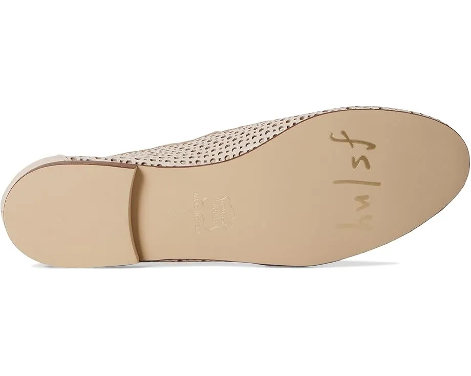 Балетки French Sole Nymph с перфорированной кожей и фигурным краем