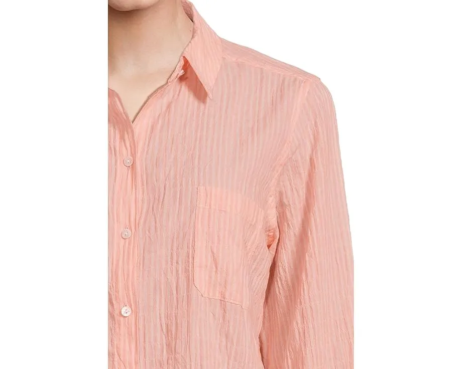 Рубашка из льна Lilly Pulitzer Sea View с накладными карманами