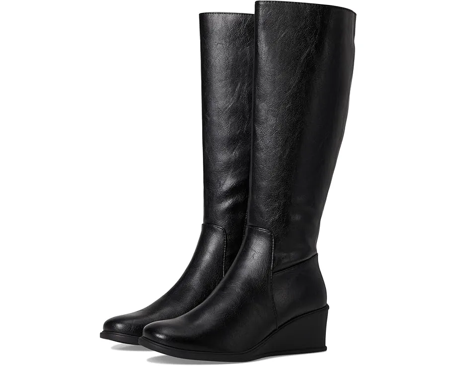 Ботинки Roma до колена с клиновидным каблуком и легкой конструкцией