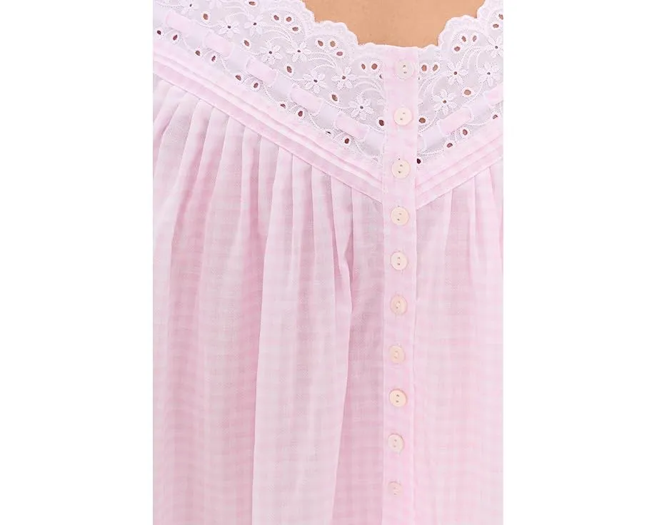 Eileen West хлопковая сорочка без рукавов с вышивкой в горошек