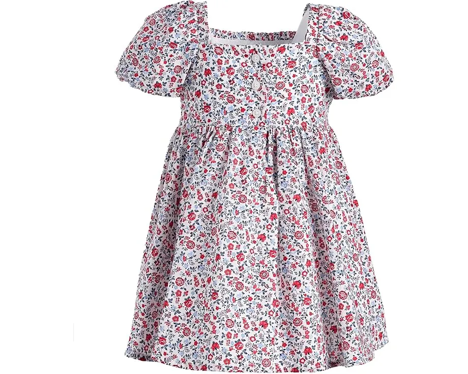 Платье Janie and Jack с присборенным лифом и цветочным принтом