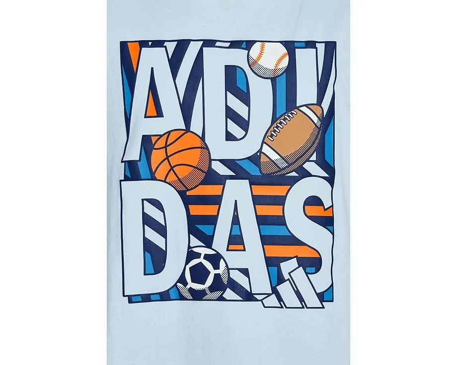 Футболка adidas Kids Multi Sport Poster с графическим принтом и круглым вырезом