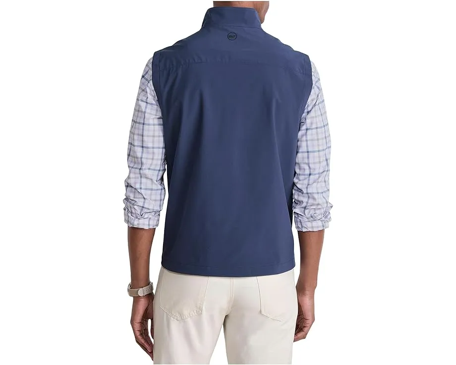 Vineyard Vines Mariner безрукавка из мягкой ткани с карманами на молнии