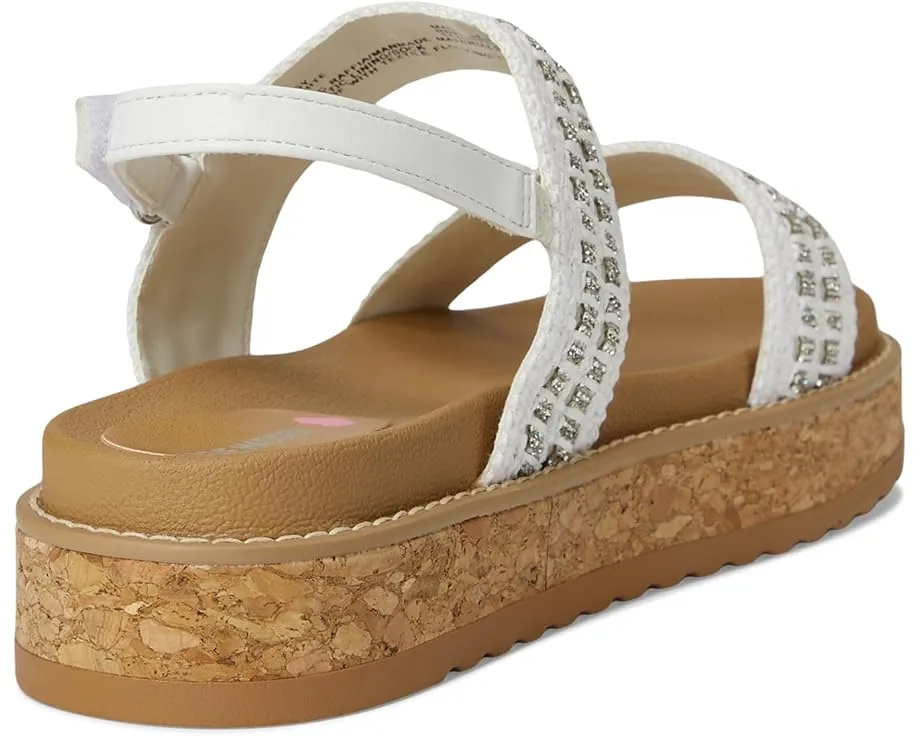 Детские сандалии Steve Madden Kids Buggy на платформе с регулируемым ремешком