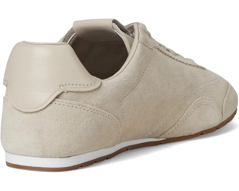 Кроссовки Flat с верхом из замши и фирменным язычком от COACH