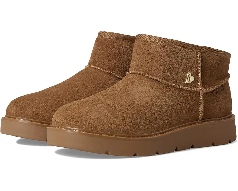 SKECHERS Keepsakes Cozy мини ботинки без шнуровки с утеплением из шерсти и стелькой Memory Foam