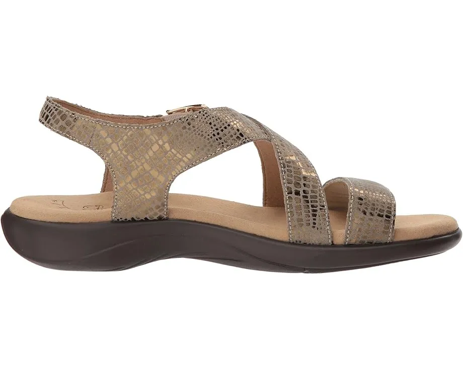 Сандалии SAS Laguna с тисненой кожей и регулируемой пряжкой