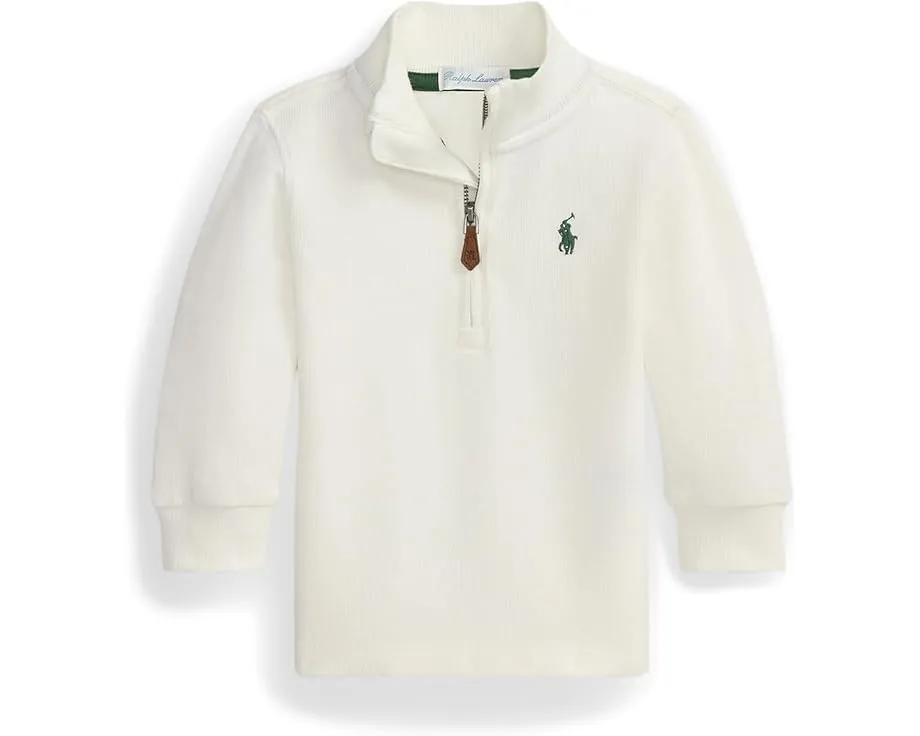 Полувер Polo Ralph Lauren Kids Estate-Rib с высоким воротником и молнией для младенцев