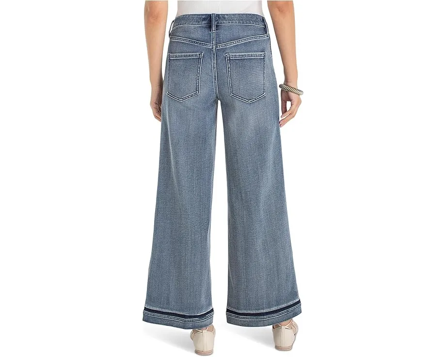 Джинсы Liverpool Los Angeles Super Stride Wide Leg с эффектом тени на манжете