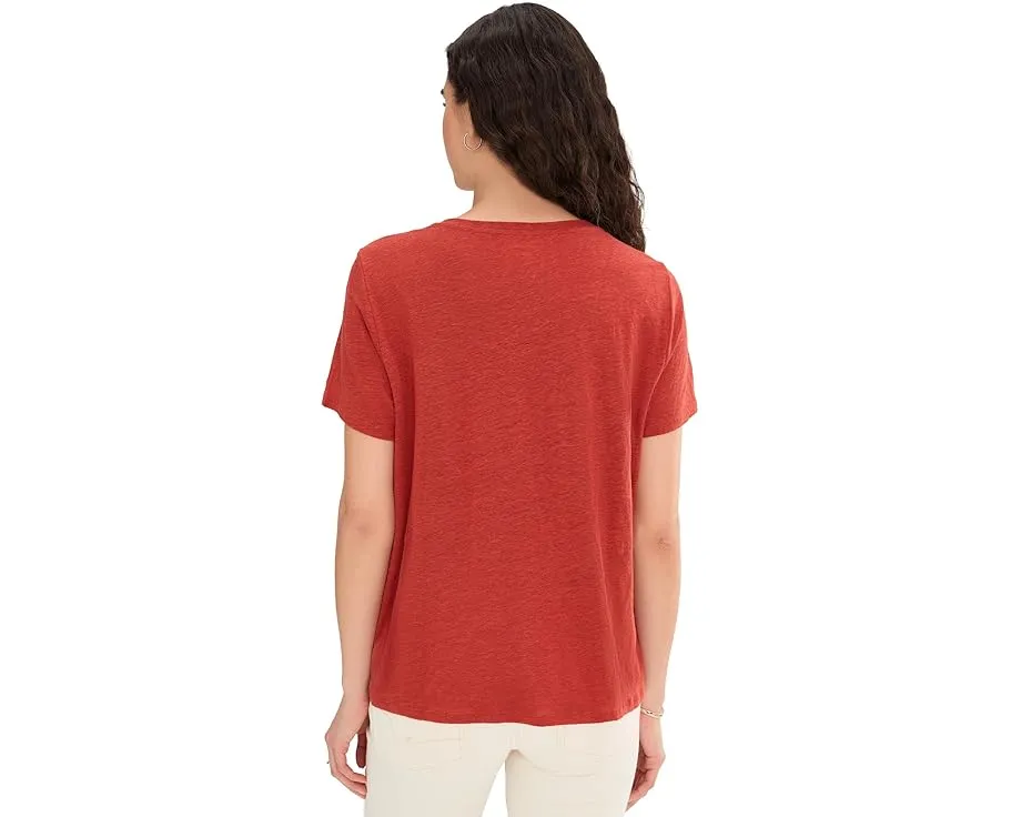 Футболка Eileen Fisher с круглым вырезом из органического льняного джерси