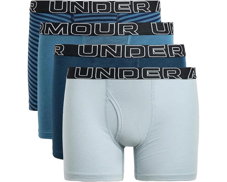 Комплект боксеров Performance Cotton-Stripe Under Armour 4 штуки для детей