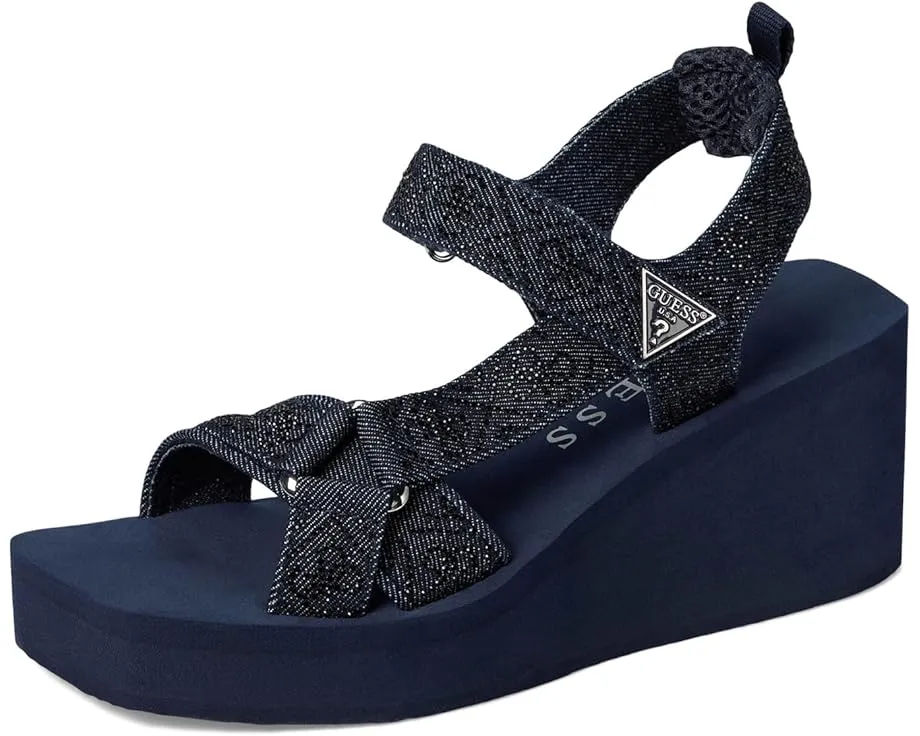 Сандалии GUESS Dawsin на платформе с застежкой на липучке