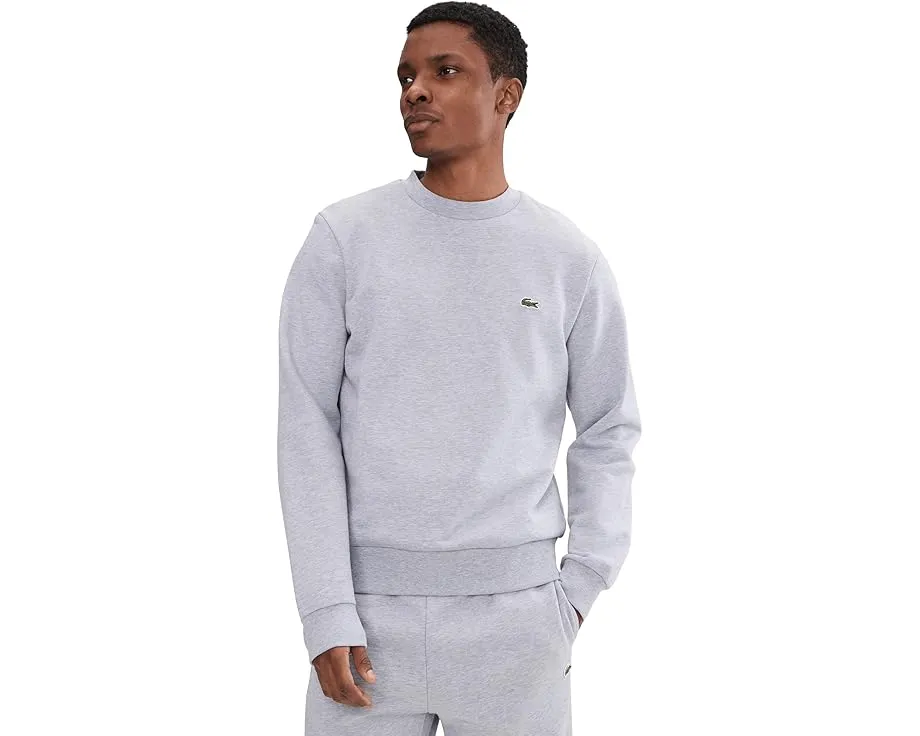 Толстовка Lacoste из флиса с круглой горловиной и органическим хлопком