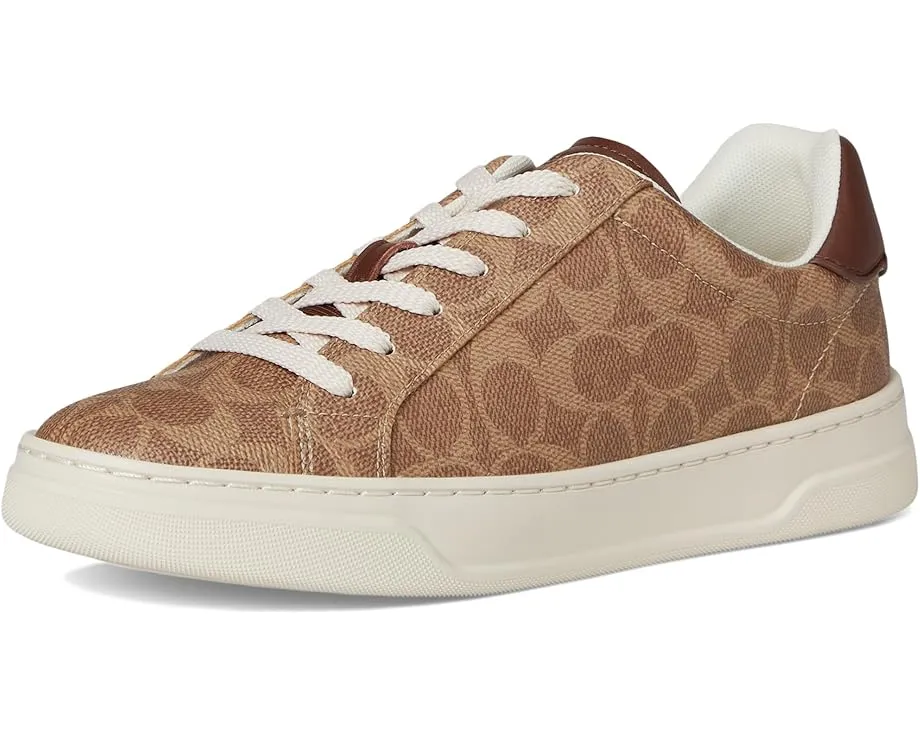 Кроссовки High Line Signature Coated Canvas Sneaker от COACH с фирменным принтом