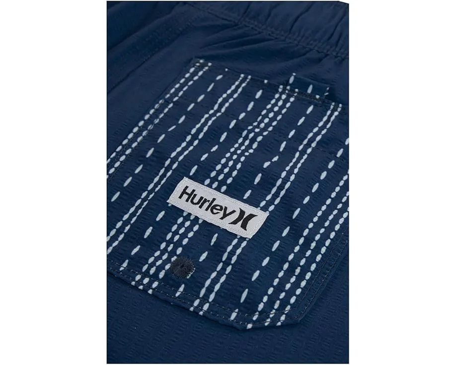 Шорты Hurley Kids Panel Seersucker Pull-On Swim Trunks с внутренней сеткой