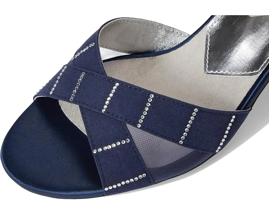 Вечерние сандалии David Tate Cocktail из атласа с ремешком на щиколотке