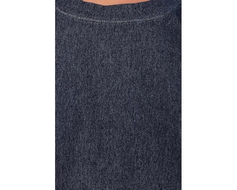 Укороченный свитшот Eileen Fisher из органического хлопка индиго