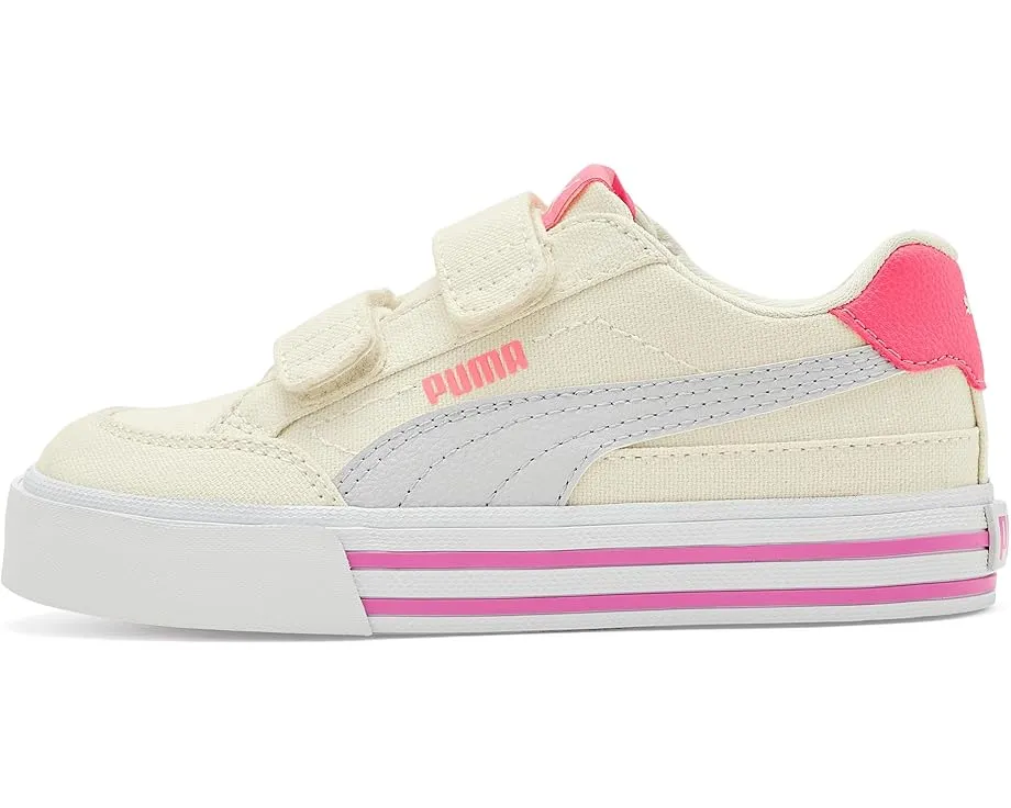 Puma Court Classic Vulc Hook And Loop детские кроссовки на липучках из переработанных материалов