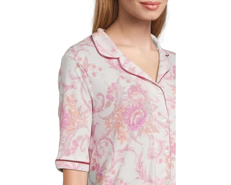 Комплект пижамы Karen Neuburger Petite с кружевом и рукавом три четверти