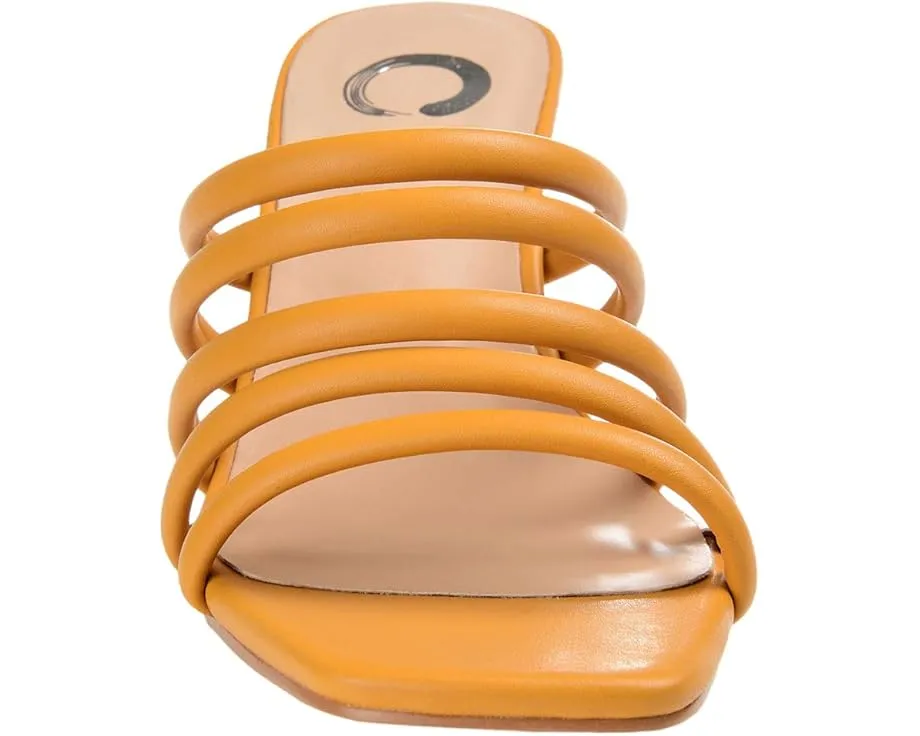 Босоножки Rizie Wedge от Journee Collection на платформе с трубчатыми ремешками