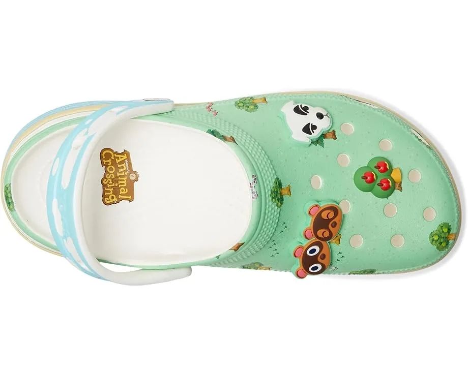 Клоги Crocs Animal Crossing на платформе с дизайном из игры