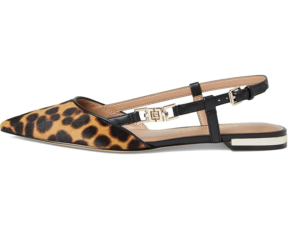 GUESS Сандалии Franiely с принтом леопарда и фурнитурой золотистого цвета