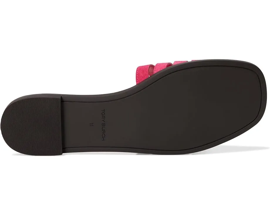 Сандалии Tory Burch Ines Cage Slides с плетеным верхом в стиле кейдж