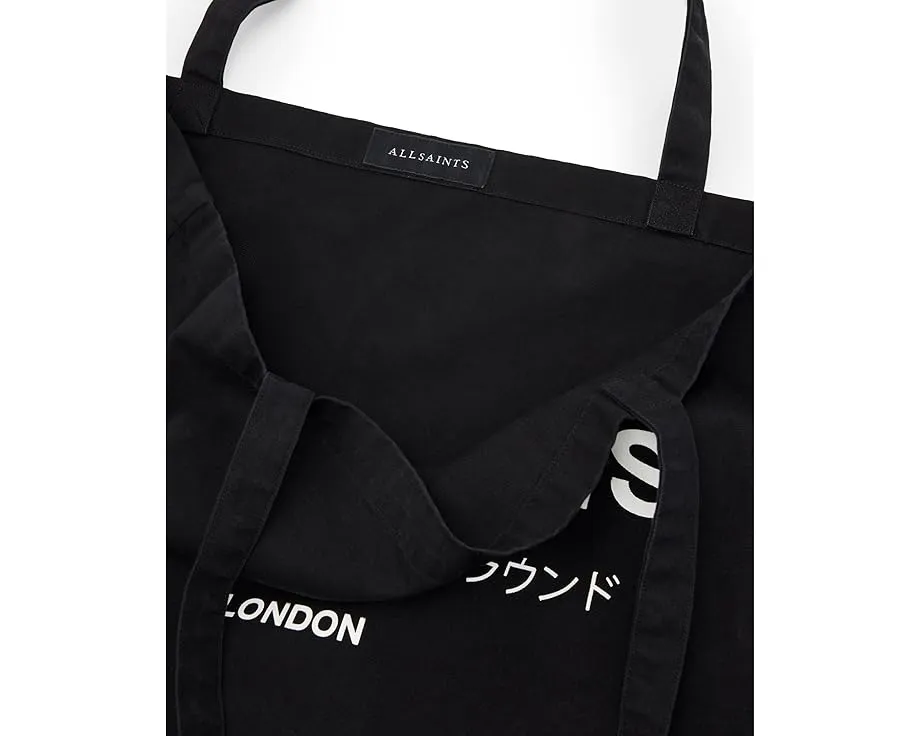 Сумка-тоут AllSaints Underground из хлопка