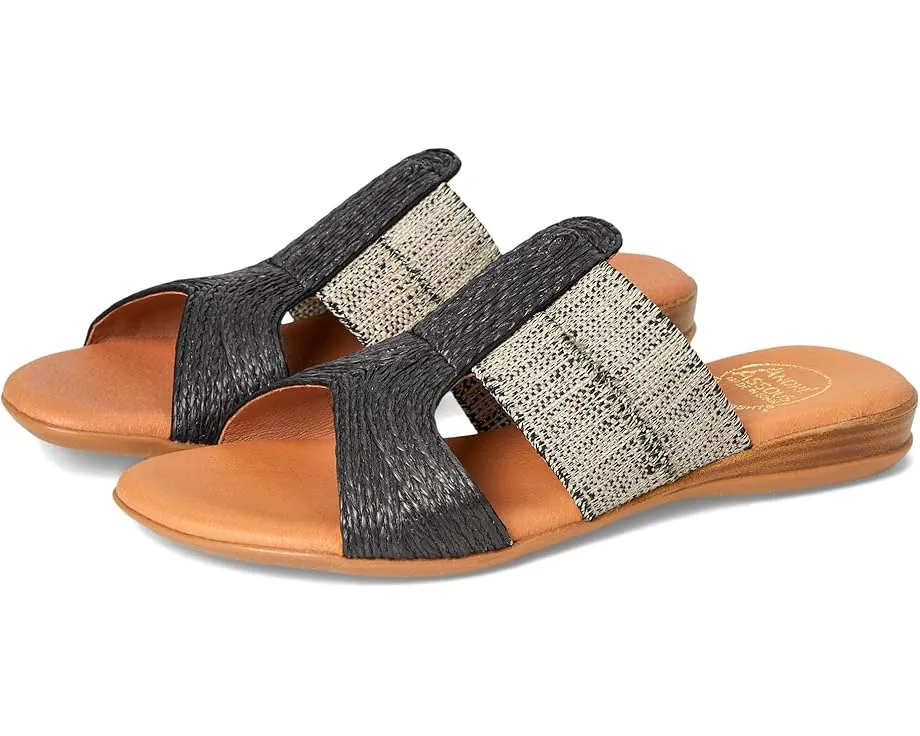 Сандалии Andre Assous Noor на плоской подошве с текстурированным верхом из джута