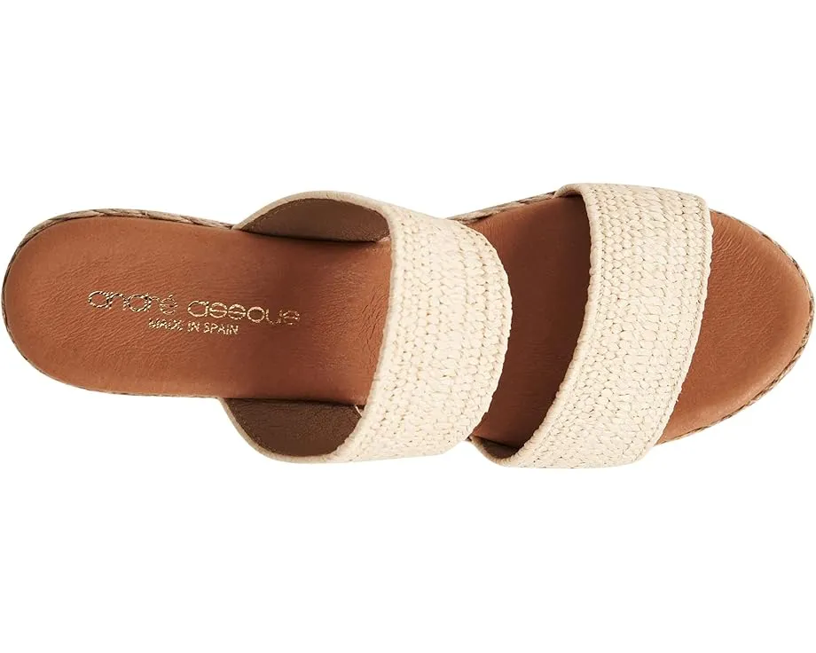 Эспадрильи Andre Assous Nori на танкетке с плетеным верхом