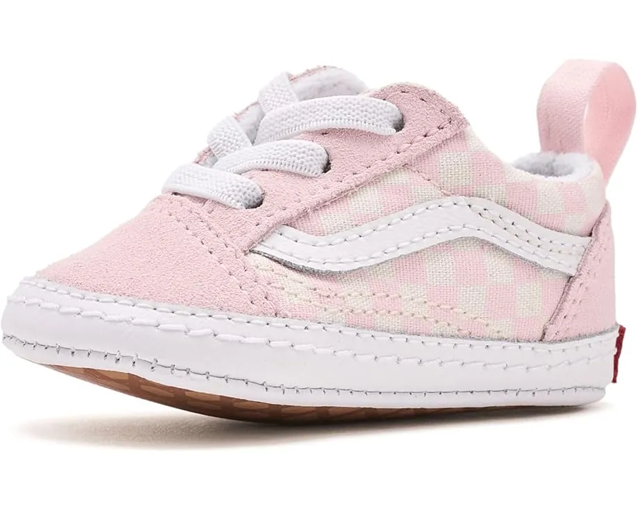 Кроссовки Vans Kids Old Skool Crib из холста с круглым носком на шнурках