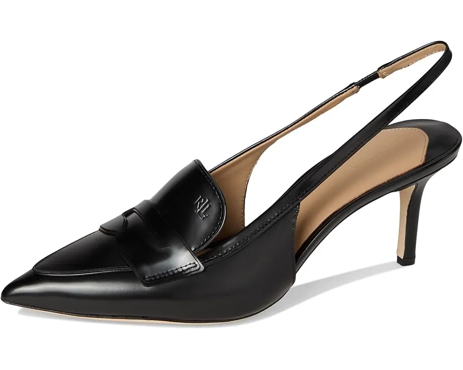 Лоферы Lauren Ralph Lauren Khloe на шпильке с острым носком из натуральной кожи