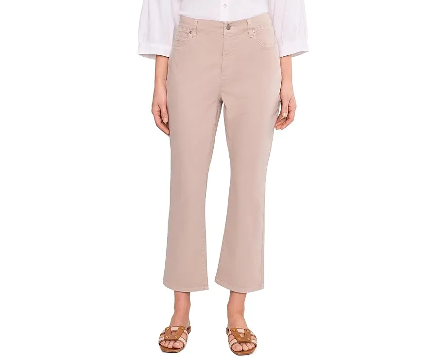 Garment Dyed Cotton Stretch Denim Ankle Kick Jeans