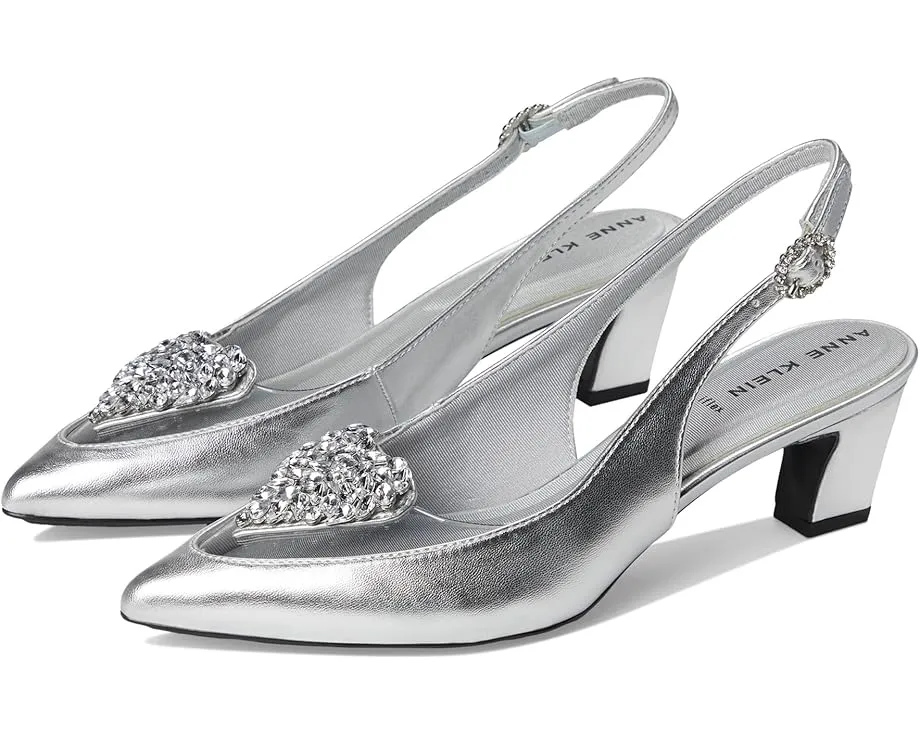 Anne Klein туфли Inviting на устойчивом каблуке с ремешком и стразами
