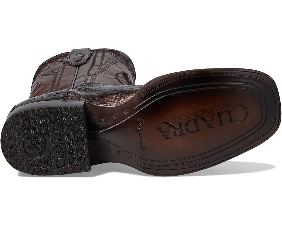 Cuadra высокие ботинки CU456 с тиснением под крокодила и квадратным носком