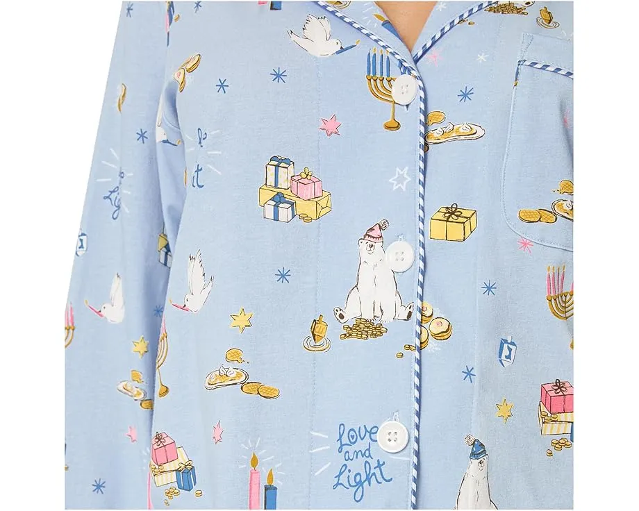 Комплект пижамы Bedhead PJs Classic с длинными рукавами из хлопкового трикотажа