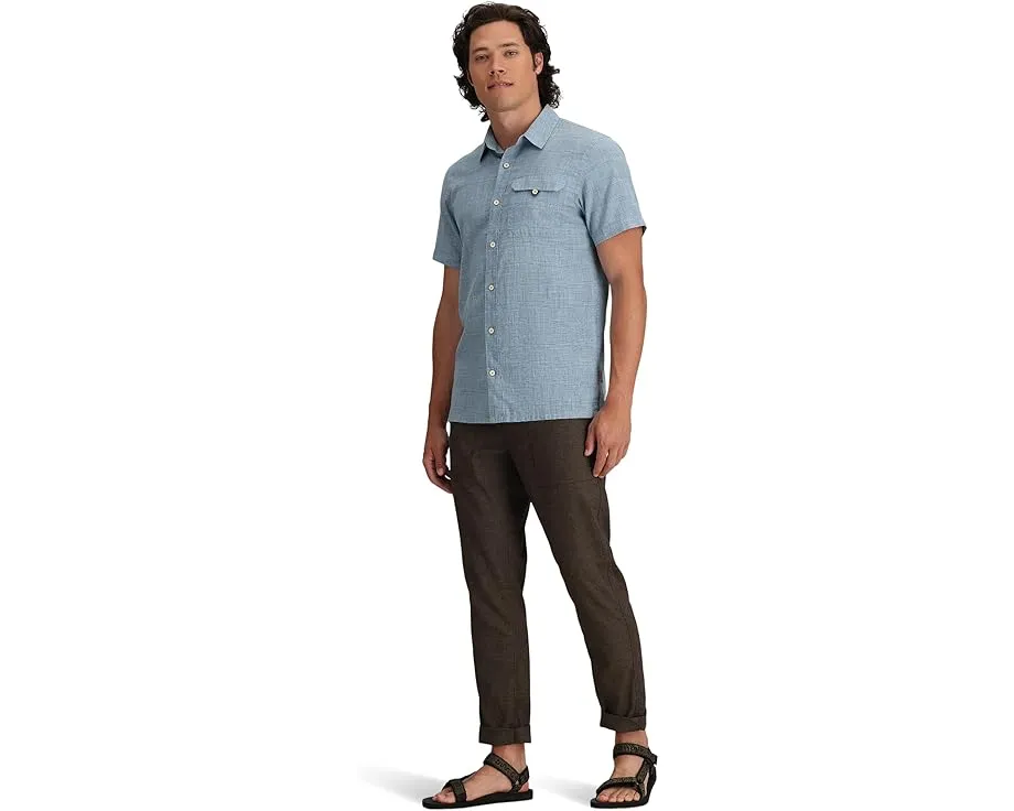 Royal Robbins рубашка Hempline Spaced с коротким рукавом из смеси конопли