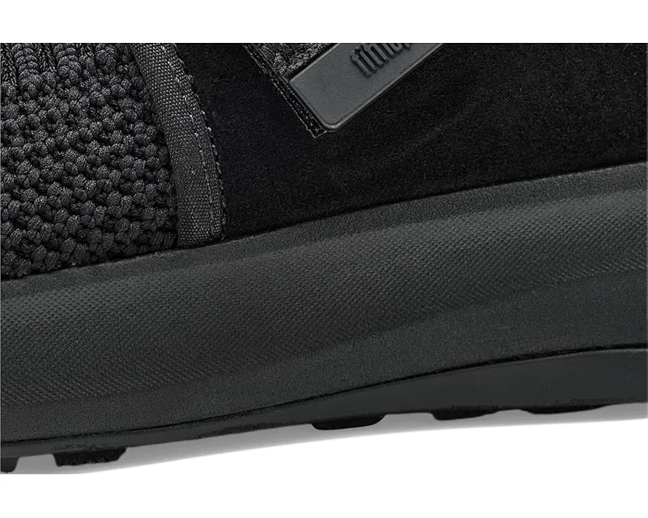 Туфли FitFlop F-mode Flow Mary Jane из трикотажа и замши