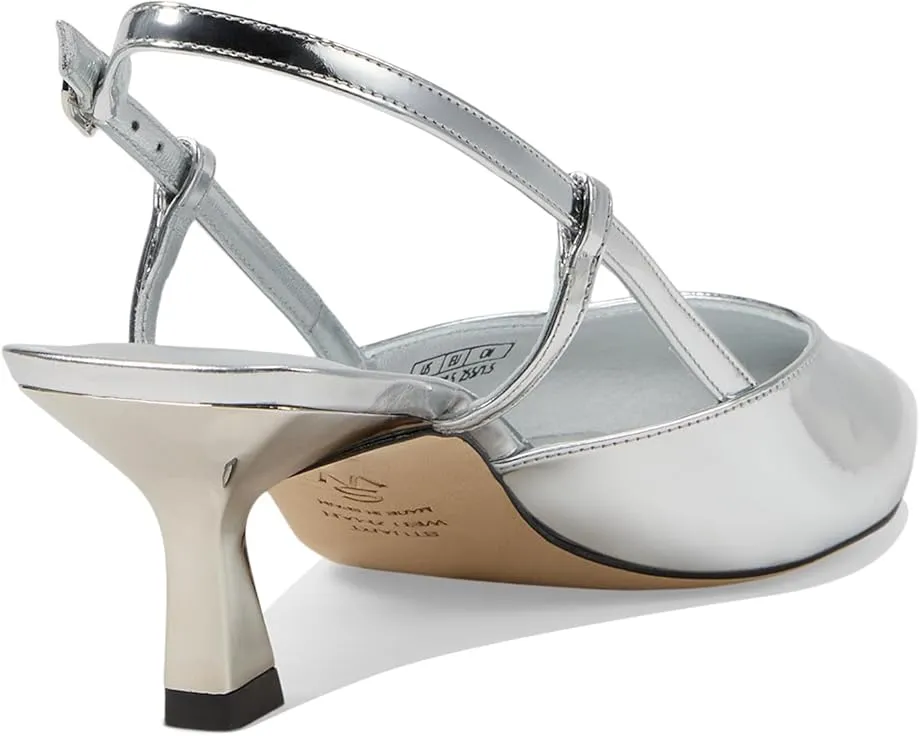 Stuart Weitzman лодочки Vinnie 50 с острым носком на шпильке и регулируемой пряжкой