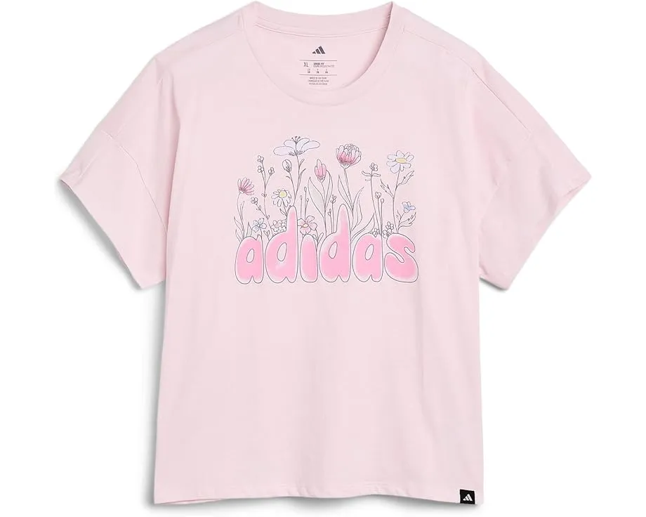Футболка Adidas Drop Shoulder с спущенным плечом для детей старшего возраста