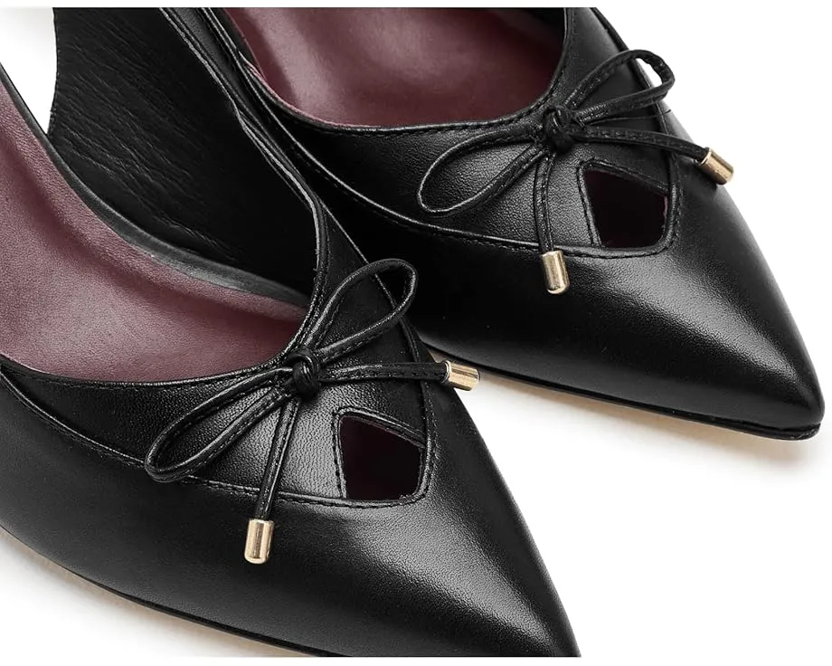 Туфли Misha с открытой пяткой и бантом из кожи от Bernardo