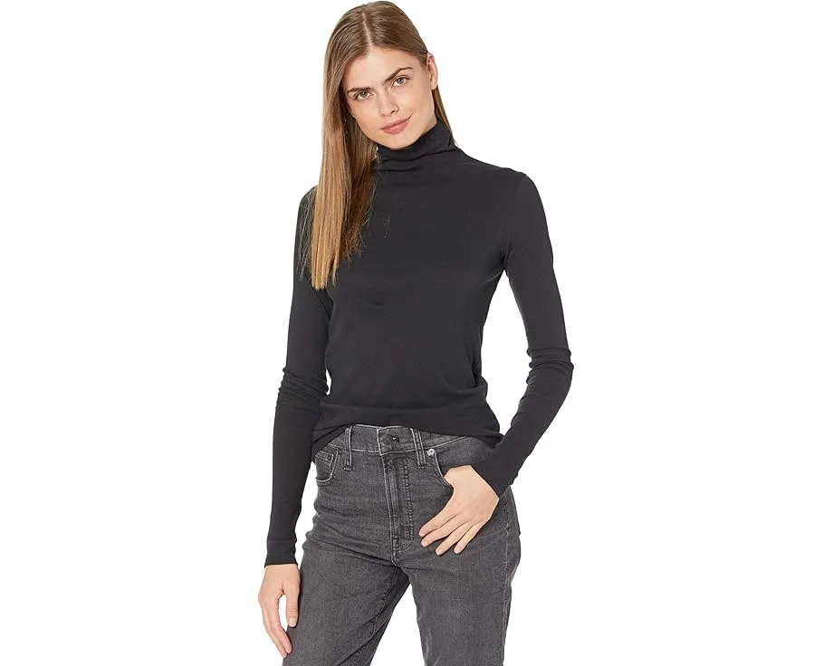 Vince водолазка Essential Long Sleeve из хлопка