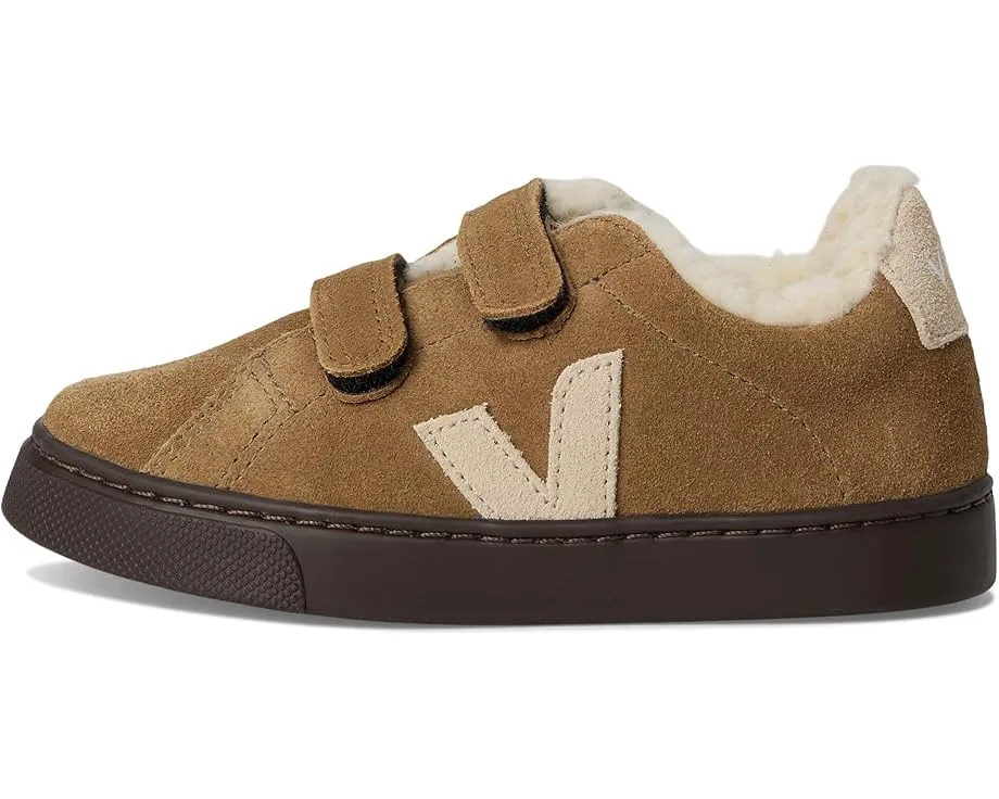 VEJA Kids Детские кроссовки Small Esplar из кожи и замши на липучках