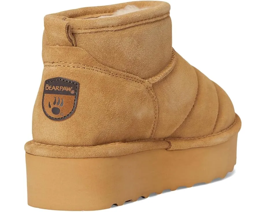 Зимние короткие угги Bearpaw Quilted Retro Shorty с защитой от влаги и стелькой из шерсти