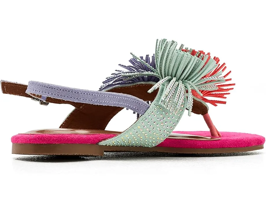 Kurt Geiger London Детские сандалии Mini Fringe с бахромой и пряжкой